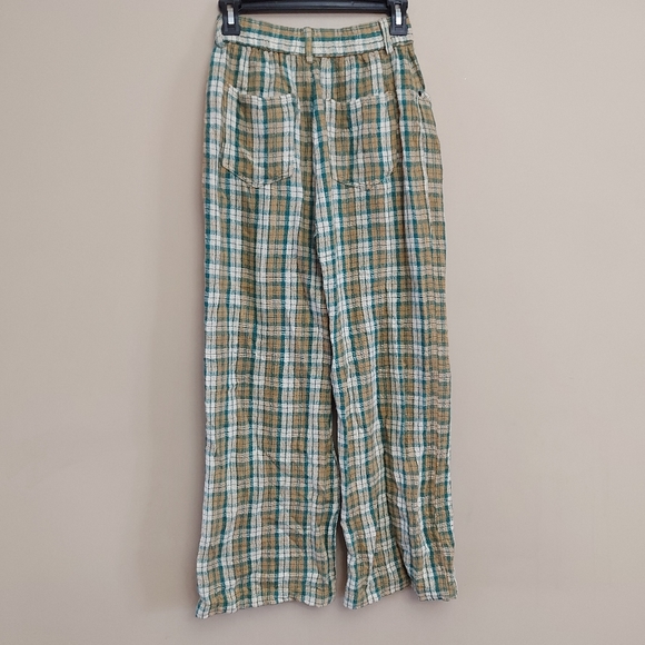 Urban Outfitters Kai Linen Plaid Baggy Pant - Picture 11 of 15